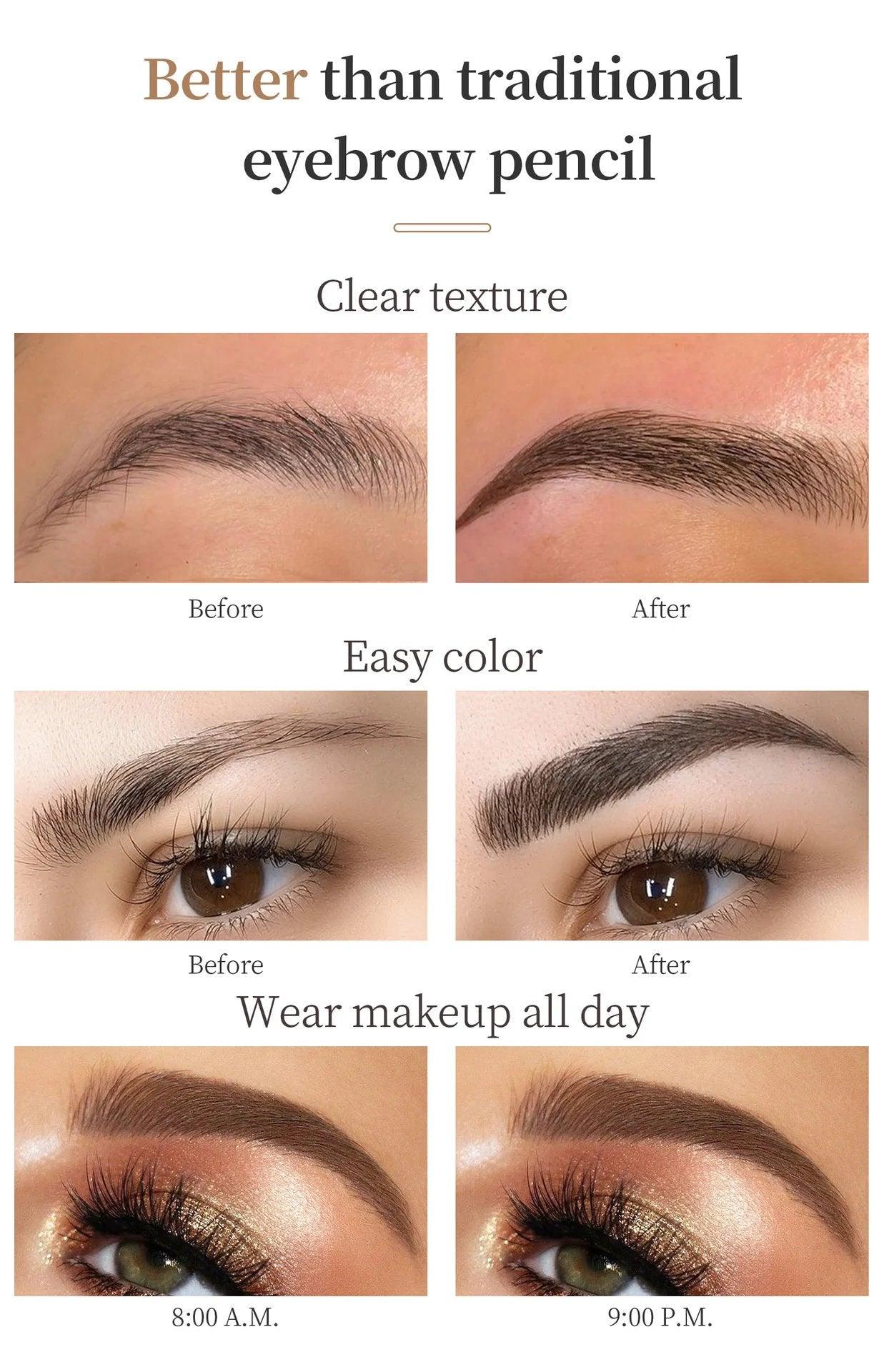 PerfectBrow™ 3D Microblading Eyebrow Tattoo Pencil 4 Fork Tip - Pretty Little Wish.com