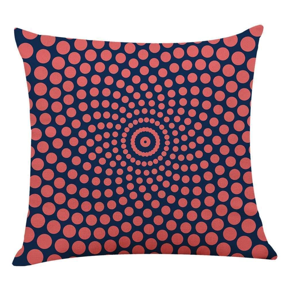 Pink Geometric Pattern Cotton Pillowcase - Pretty Little Wish.com