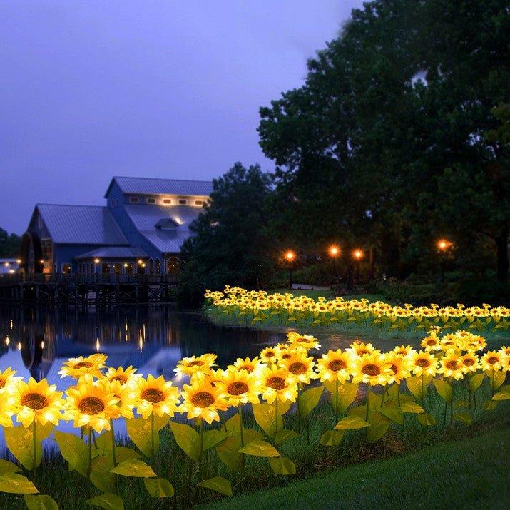 Solar Sunflower Light - 2 Pcs - Pretty Little Wish.com