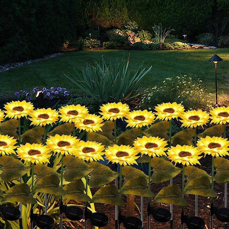 Solar Sunflower Light - 2 Pcs - Pretty Little Wish.com