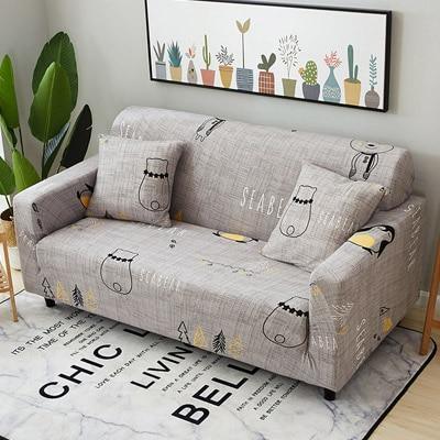 Stretch Slipcovers Sofa Cover For Living Room Slip-resistant Sectional Elastic Couch Cover Sofa Towel Single/Two/Three/Four Seat - Pretty Little Wish.com