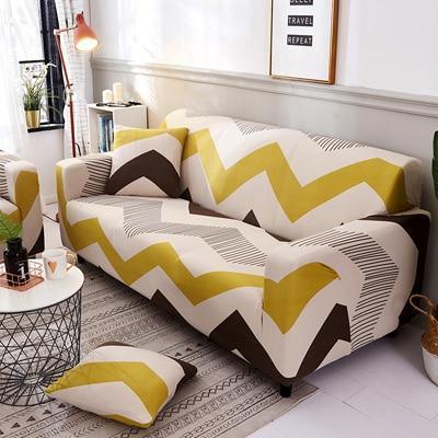 Stretch Slipcovers Sofa Cover For Living Room Slip-resistant Sectional Elastic Couch Cover Sofa Towel Single/Two/Three/Four Seat - Pretty Little Wish.com