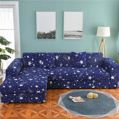 The Super Art Printed Sofa Cover / L Shape - Pretty Little Wish.com