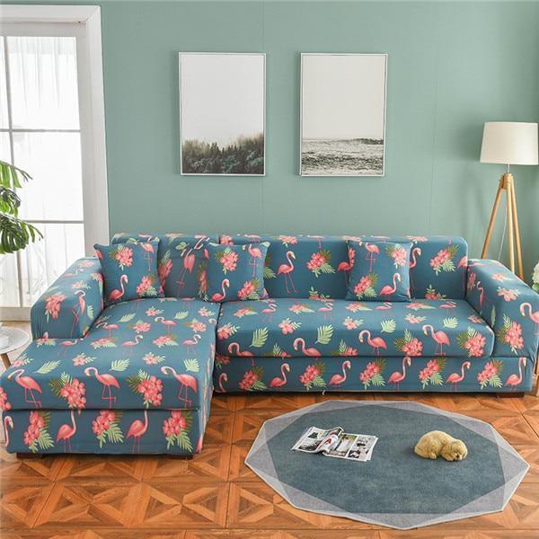 The Super Art Printed Sofa Cover / L Shape - Pretty Little Wish.com