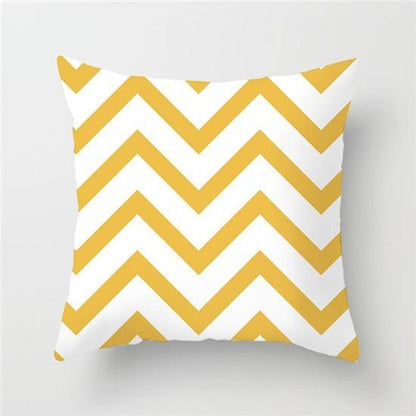 Yellow Geometric Cushion Cover - Pretty Little Wish.com