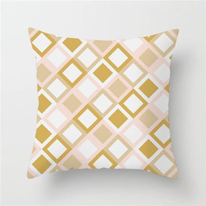 Yellow Geometric Cushion Cover - Pretty Little Wish.com