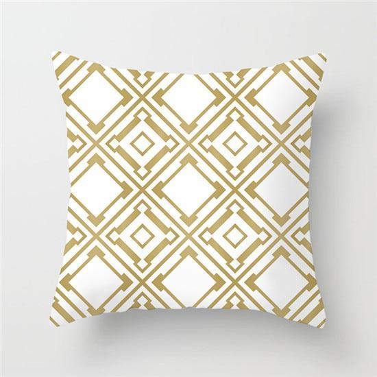 Yellow Geometric Cushion Cover - Pretty Little Wish.com