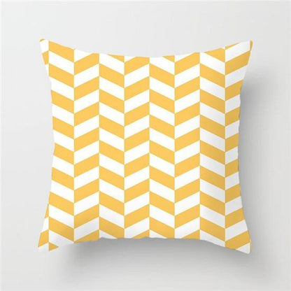 Yellow Geometric Cushion Cover - Pretty Little Wish.com