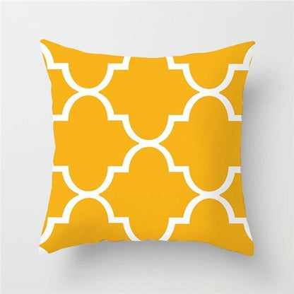 Yellow Geometric Cushion Cover - Pretty Little Wish.com