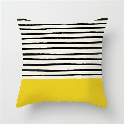 Yellow Geometric Cushion Cover - Pretty Little Wish.com