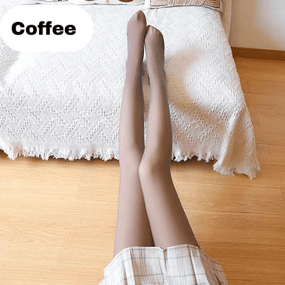 Flawless Legs Fake Translucent Warm Plush Tights - Unmatched Comfort & Style! - Pretty Little Wish.com