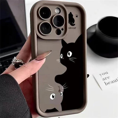 Purrfect Protector – Cartoon Cat iPhone Case - Pretty Little Wish.com