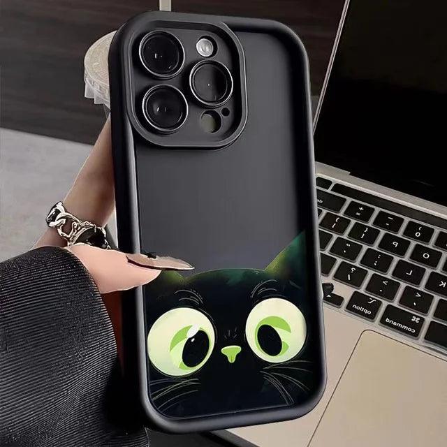 Purrfect Protector – Cartoon Cat iPhone Case - Pretty Little Wish.com