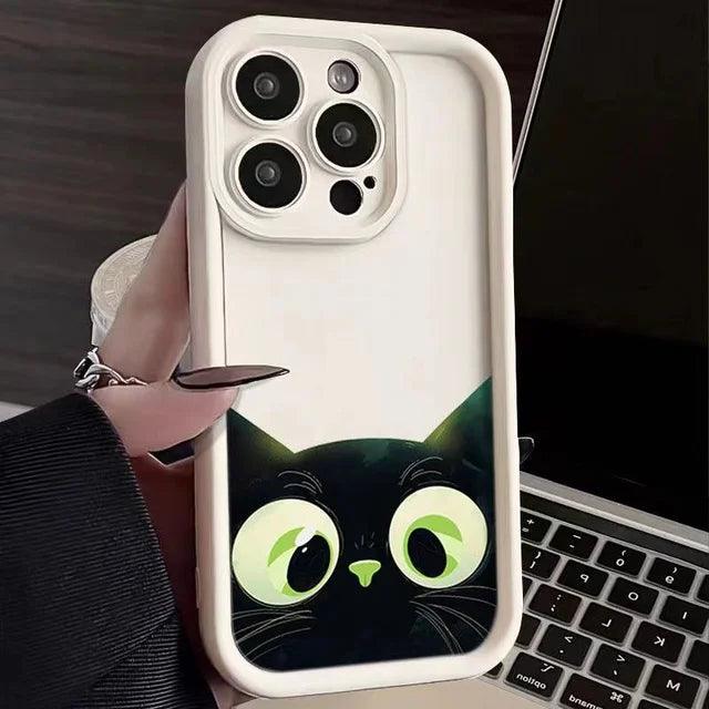 Purrfect Protector – Cartoon Cat iPhone Case - Pretty Little Wish.com