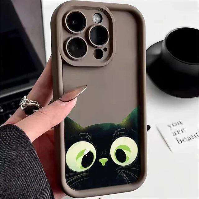 Purrfect Protector – Cartoon Cat iPhone Case - Pretty Little Wish.com