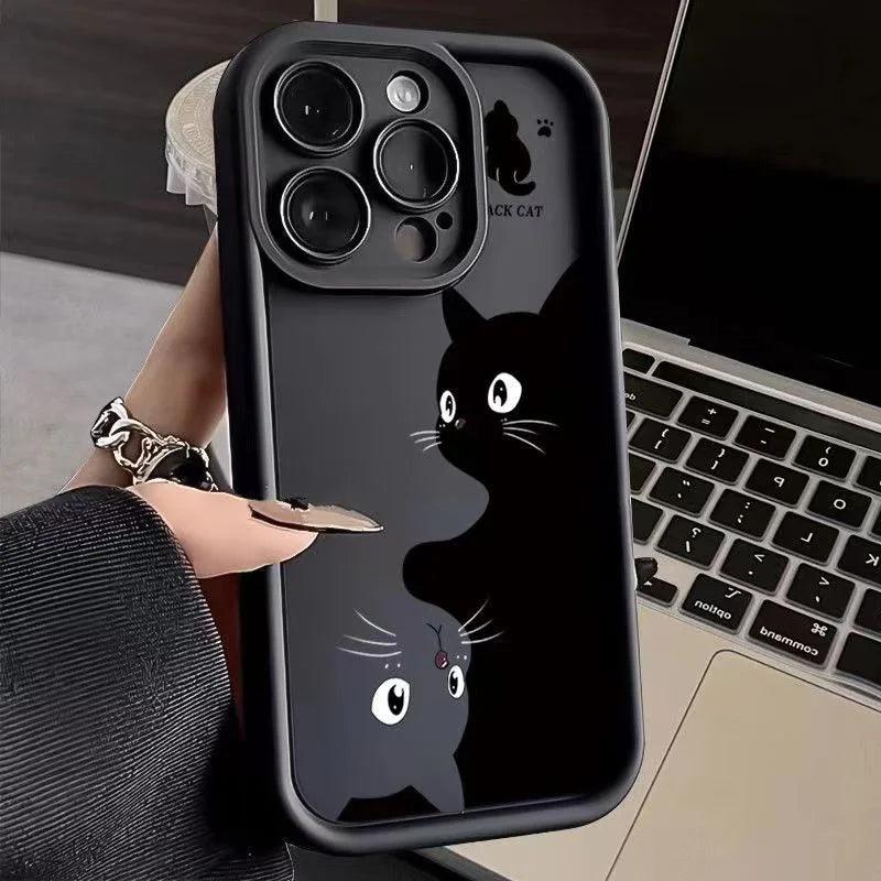 Purrfect Protector – Cartoon Cat iPhone Case - Pretty Little Wish.com