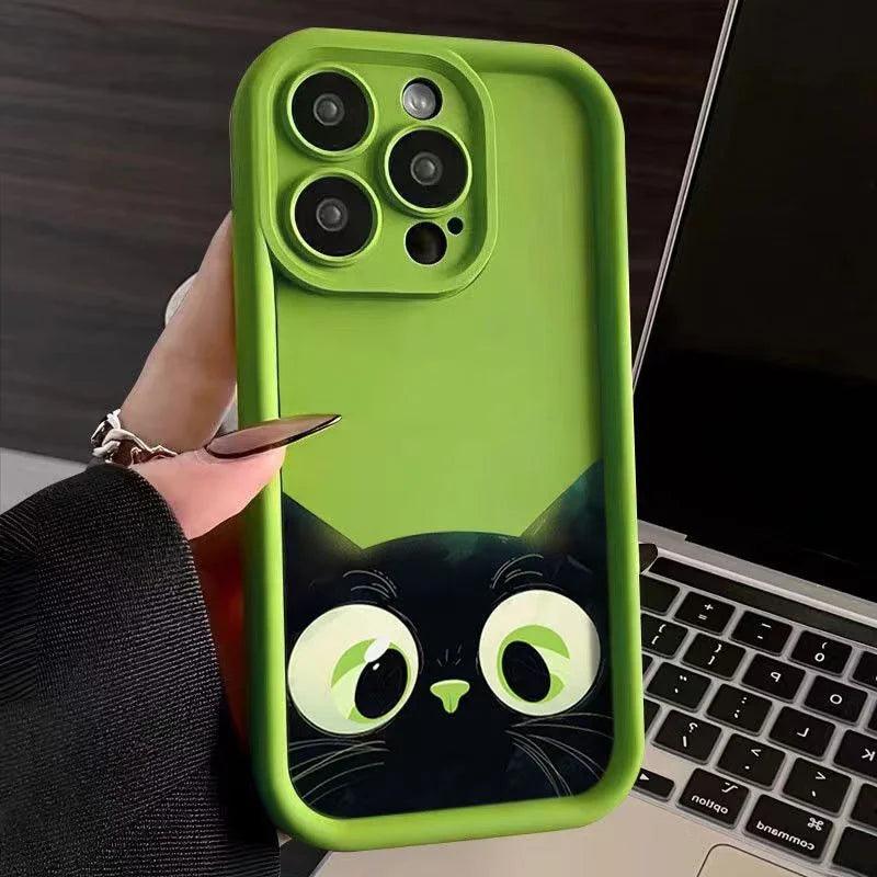 Purrfect Protector – Cartoon Cat iPhone Case - Pretty Little Wish.com